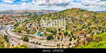 Città vecchia di Ankara, la capitale della Turchia Foto Stock