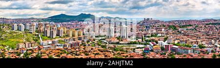 Panorama di Ankara, la capitale della Turchia Foto Stock