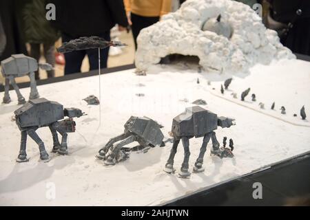 Star Wars miniatures durante un fan di Star Wars Forcecon meeting 2019. Wejherowo, Polonia. 21 dicembre 2019 © Wojciech Strozyk / Alamy Stock Photo Foto Stock