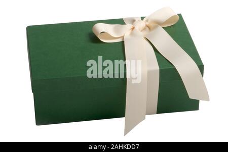 Contenitore di regalo verde Foto Stock