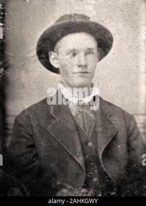 Robert Woodson " legno " Hite (1850 - 1881) fuorilegge e cugino di Frank e Jesse James. Egli è stato un membro della gang James-Younger Foto Stock