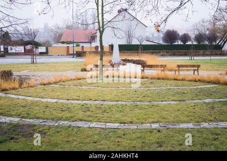 La guerra cecoslovacca aviatori Memorial, AGLI AVIATORI e piloti che hanno servito in WWII, Jindrichuv Hradec, Regione della Boemia del Sud, Repubblica Ceca, domenica Foto Stock