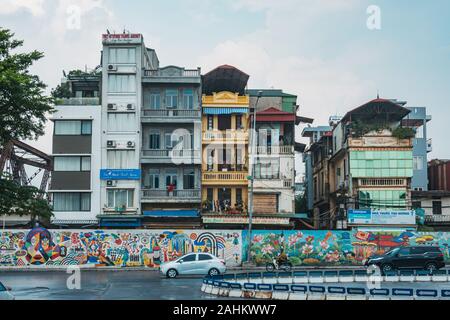 Appartamento Residenziale isolati sulla periferia della città vecchia di Hanoi e il Vietnam Foto Stock