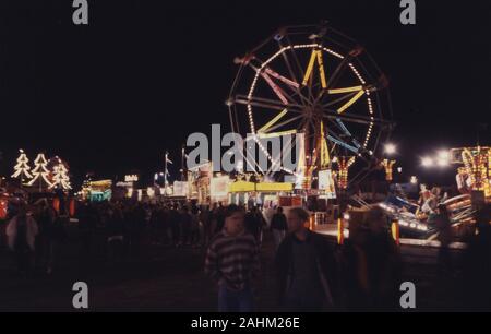 Fiera dello scafo di notte intorno 1990 Foto Stock