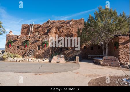 Hopi House - negozio per Native American arti e mestieri nel Grand Canyon Foto Stock