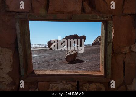 Blanche Russell Rock House in Arizona Foto Stock