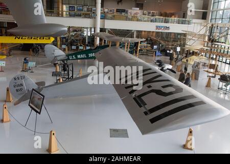 Una replica di Charles Lindberghs Srestit di St Louis all'Evergreen Aviation and Space Museum in Oregon Foto Stock