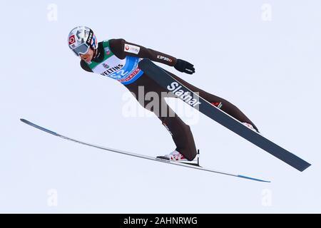 Garmisch Partenkirchen, Germania. 31 Dic, 2019. Garmisch-Partenkirchen, Germania dicembre 31, 2019: 68a quattro colli - torneo di qualificazione - Garmisch-Partenkirchen JOHANSSON Robert (NOR), in volo, azione/singola immagine/tagliare/| utilizzo del credito in tutto il mondo: dpa/Alamy Live News Foto Stock