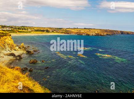 Litorale della costa di rame nella Contea di Waterford, Irlanda. Foto Stock