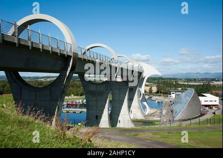 Falkirk Wheel Bonnybridge, Falkirk, Scozia, Gran Bretagna, Europa |Schiffshebewerk, Falkirk Wheel Bonnybridge, Falkirk, Schottland, Grossbritannie Foto Stock