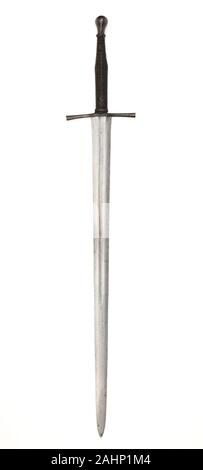 Hand-e-un-metà Spada. 1500-1533. Germania. Acciaio, ferro, corda e legno Foto Stock
