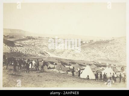 Roger Fenton. Encampment del cavallo di artiglieria. 1855. In Inghilterra. Carta salata stampa, dall'album Immagini fotografiche della sede della Guerra di Crimea (1856) Foto Stock