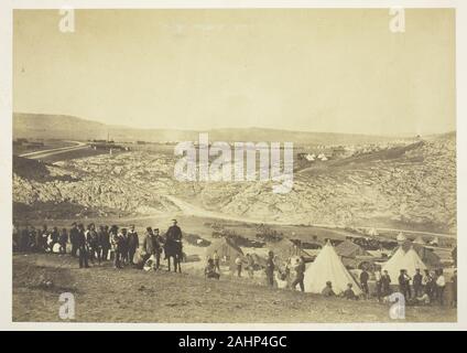 Roger Fenton. Encampment del cavallo di artiglieria. 1855. In Inghilterra. Carta salata stampa, dall'album Immagini fotografiche della sede della Guerra di Crimea (1856) Foto Stock