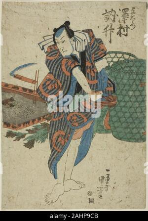 Utagawa Kuniyoshi. L'attore Sawamura Tossho come Yoemon. 1825-1845. Il Giappone. Colore stampa woodblock; oban Foto Stock