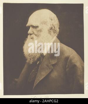 Julia Margaret Cameron. Charles Darwin. 1868. In Inghilterra. Fotoincisione, la piastra 17 dall'album Signore Tennyson e i suoi amici (1893); edizione 138/140 Foto Stock