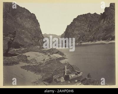 Timothy O'Sullivan. Cañon nero, il Fiume Colorado, guardando sopra dal campo 7. 1871. Stati Uniti. Albume stampa, dall'album & geografiche esplorazioni geologiche e sondaggi a ovest del meridiano del centenario, vol. 1 Foto Stock