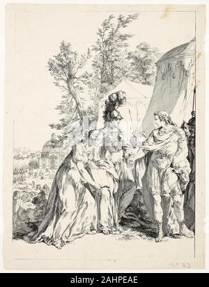 Charles-Nicholas Cochin, il giovane. Allegoria della chirurgia. 1741. La Francia. Incisione su avorio di cui la carta Foto Stock