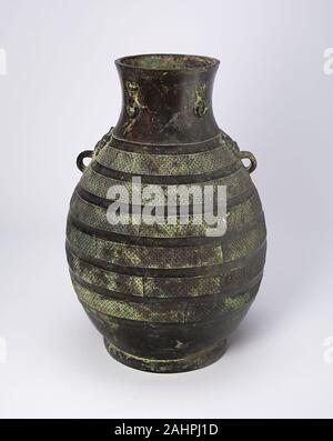 Vaso di vino (HU). 499 BC-400 BC. Cina. Bronzo Foto Stock