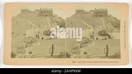 Benjamin West Kilburn. Leccare osservatorio, Mount Hamilton, California. 1895. Stati Uniti. Albume silver stampa, stereo Foto Stock