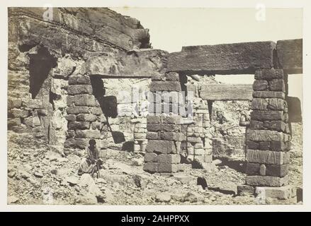 Francis Frith. Portico del tempio di Cerf Hossayn, Nubia. 1857. In Inghilterra. Albume stampa, pl. 38 dall'album Egitto e Palestina, Volume II (1858/60) Foto Stock