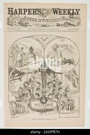 Winslow Homer. Benvenuti al Principe di Galles. 1860. Stati Uniti. Incisione su legno su carta Foto Stock