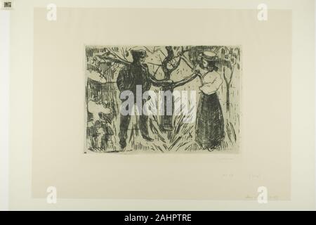 Edvard Munch. Adamo ed Eva. 1915. La Norvegia. Incisione su carta Foto Stock
