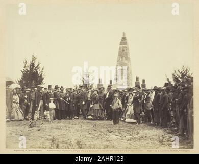 W. Morris Smith. La dedizione del monumento a Bull Run battaglia-campo. 1865. Stati Uniti. Albume stampa, pl. 100 dall'album Gardner di schizzo fotografico libro della guerra, Volume II (1866) Foto Stock