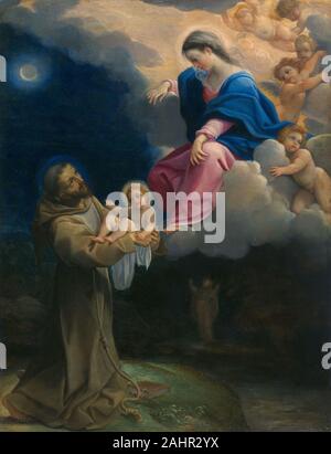 Lodovico Carracci. La visione di San Francesco. 1593-1607. Olio su rame Foto Stock