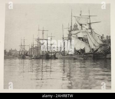 Peter Henry Emerson. Great Yarmouth Harbour. 1887. In Inghilterra. La fotoincisione, pl. Mi da l'album Vita Selvaggia su una marea di avventure di un House-Boat ed al suo equipaggio (1890); edizione 270/50 Foto Stock