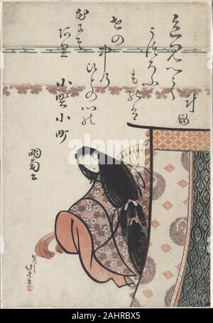 Katsushika Hokusai. La poetessa Ono no Komachi, dalla serie di sei poeti immortale (Rokkasen). 1805-1815. Il Giappone. Colore stampa woodblock; oban Foto Stock