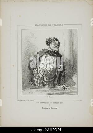 Paul Gavarni. Les Invalides du sentimento Toujours étonnant!. 1853. La Francia. Litografia in bianco e nero in crema carta intessuta Foto Stock