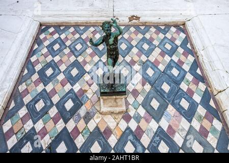 Fauno danzante, Casa del Fauno e Casa del Fauno, Pompei, Italia Foto Stock