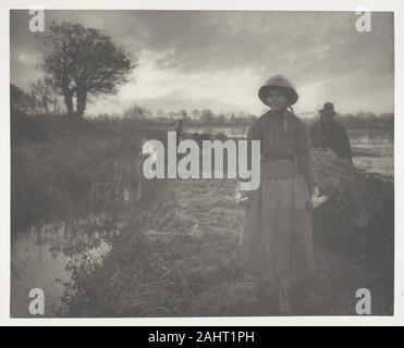 Peter Henry Emerson. La polarizzazione del fieno di palude. 1886. In Inghilterra. Platinum print, pl. XVII dall'album vita e del paesaggio su Norfolk Broads (1886); edizione della 200 Foto Stock