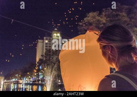Lanter Festival in Chiang Mai Foto Stock