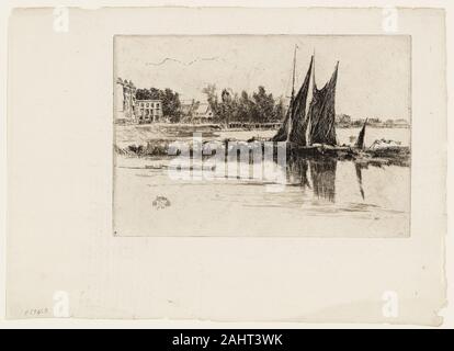 James McNeill Whistler. Hurlingham. 1879. Stati Uniti. Incisione e puntasecca con fallo di mordere in inchiostro nero su bianco di cui la carta Foto Stock