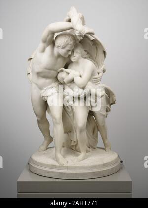 Giovanni Maria Benzoni. Volo da Pompei. 1873. Roma. Il marmo Foto Stock
