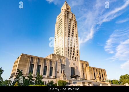 La Louisiana State Capitol Building a Baton Rouge Foto Stock