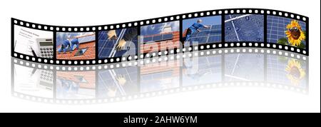 Filmina offerta solare e installazione Foto Stock