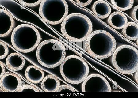 Resti di un olocausto scatola di fuochi d'artificio. Foto Stock