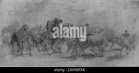 Rosa Bonheur. Studio per la Fiera dei cavalli. 1845-1855. La Francia. Olio su tela Foto Stock