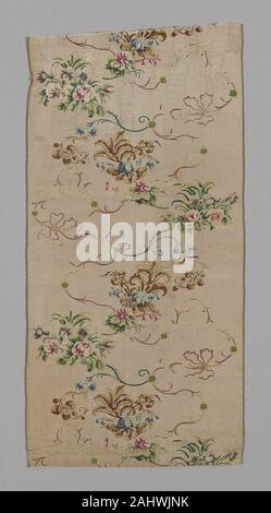 Anna Maria Garthwaite (designer). Pannello. 1733-1743. Spitalfields. Seta, ad armatura a tela con 3 1 twill intrecci di legame secondario orditi e trame brocading; due cimosse presenti Foto Stock