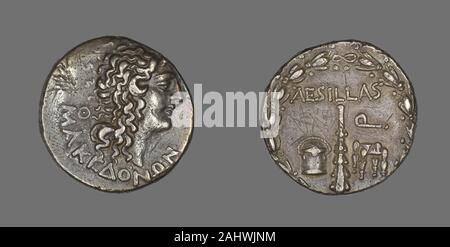 Il Greco antico. Tetradrachm (moneta) raffigurante Alessandro Magno. 93 BC-92 BC. La Macedonia. Argento Foto Stock