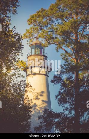 Amelia Island Lighthouse. Fernandina Beach, Florida, Stati Uniti d'America. Foto Stock