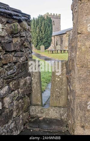 Squeeze stile Horton in Ribblesdale Foto Stock