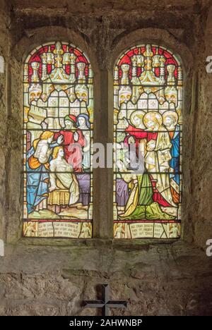 Lady Chapel St Oswald's Horton in Ribblesdale Foto Stock