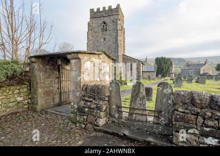 St Oswald's Horton in Ribblesdale Foto Stock