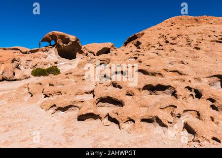 Mirador Volcán Ollagüe o punto di vista vulcano Ollagüe, Avaroa, montagne delle Ande, Bolivia, latino Amreica Foto Stock