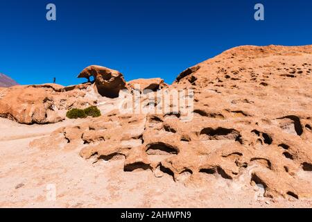 Mirador Volcán Ollagüe o punto di vista vulcano Ollagüe, Avaroa, montagne delle Ande, Bolivia, latino Amreica Foto Stock