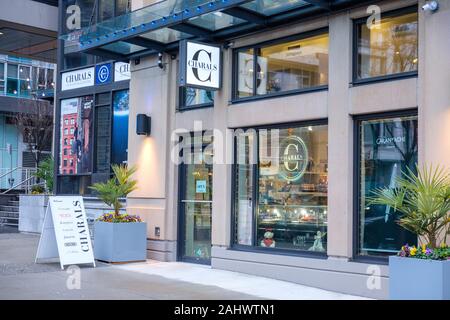 Charals penne, 171 Robson St, Vancouver, British Columbia, Canada Foto Stock