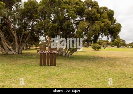 Gelorup, Western Australia, Australia-June 29th 2018: Michael Tichbon ingresso Parco su splendidi inverni di giorno Foto Stock